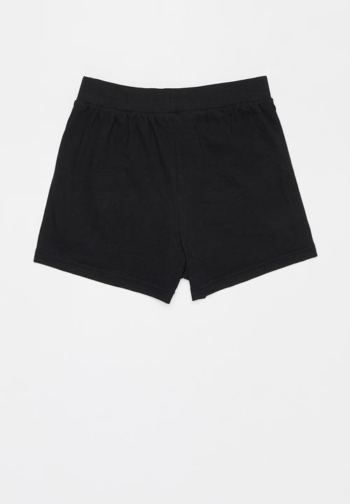 Rebel Republic - Easy elasticated short - black
