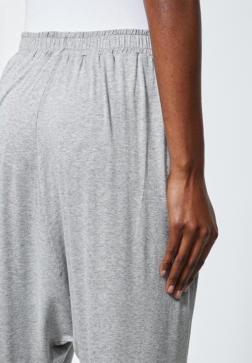 Superbalist - Knit drop crotch jogger - light grey 