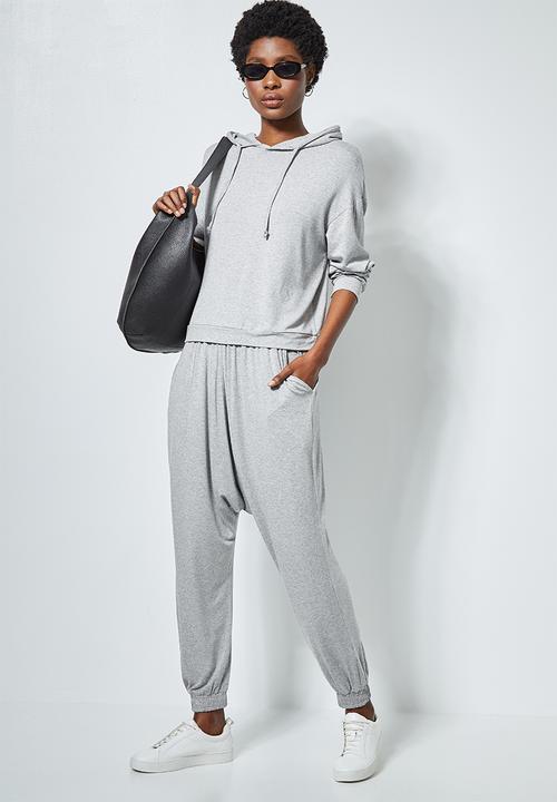 Superbalist - Knit drop crotch jogger - light grey 