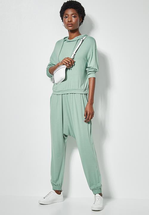 Superbalist - Knit drop crotch jogger - sage