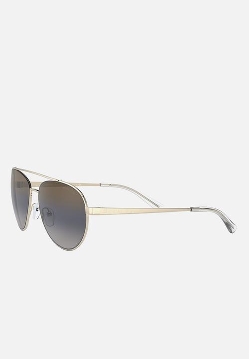 Michael Kors Eyewear - Aventura pilot sunglasses  - blue gradient mirror