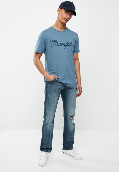 Wrangler - Classic tee - copen blue