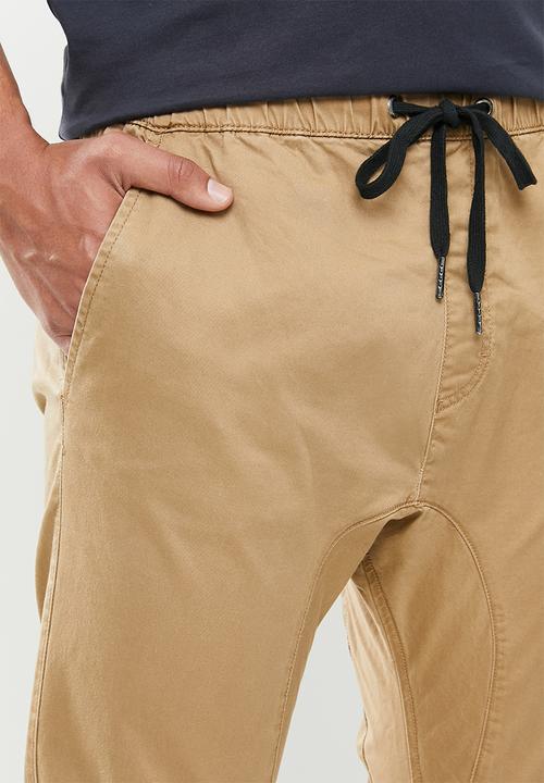 Cotton On - Drake cuffed pant - stone