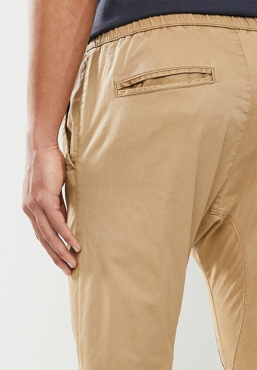 Cotton On - Drake cuffed pant - stone