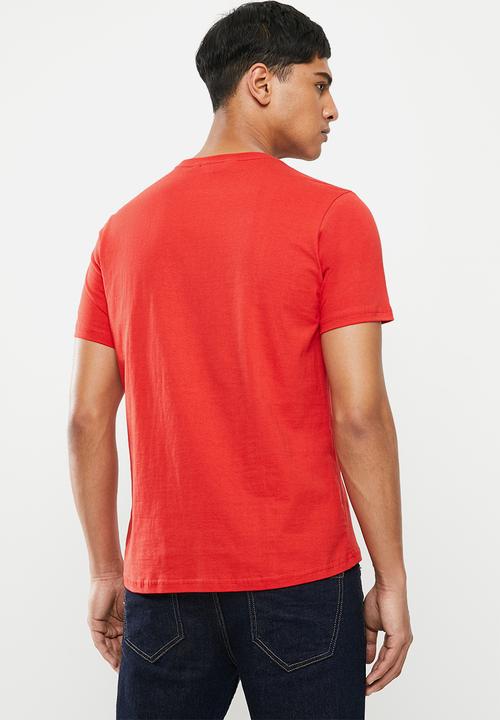 Ben Sherman - Chest print tee - red