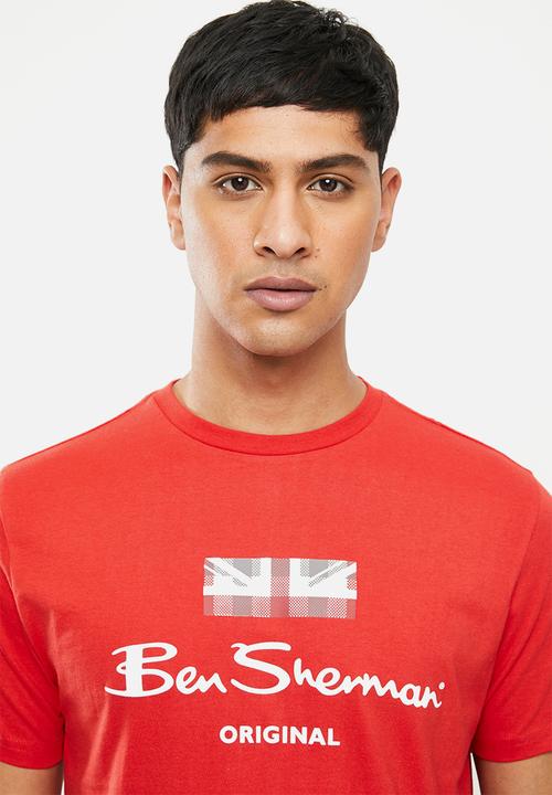 Ben Sherman - Chest print tee - red