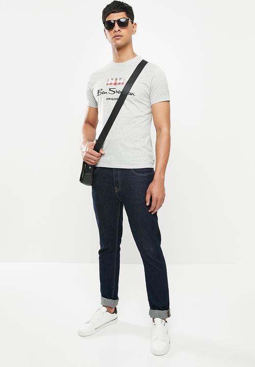 Ben Sherman - Chest print tee - grey