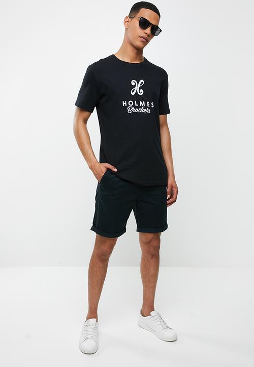 Holmes Bro's - Label tee - black