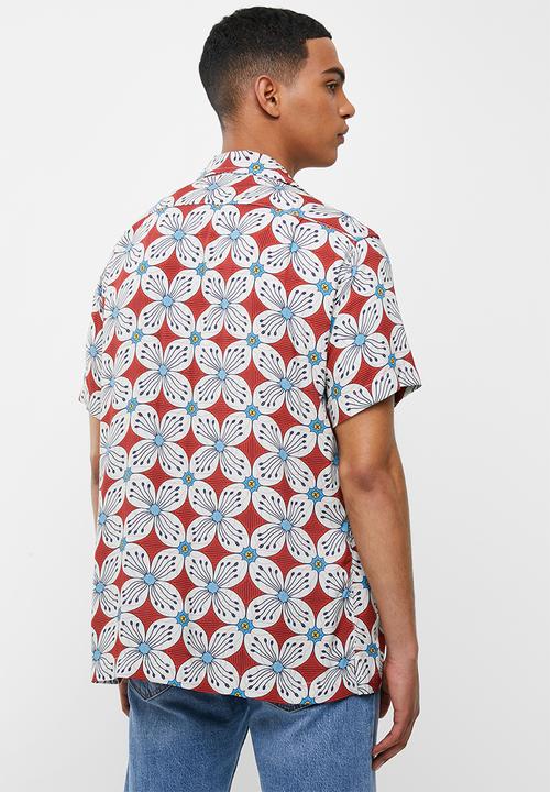 Holmes Bro's - Dig it button up shirt - red