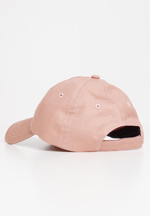 POLO - Ladies hazel rubber branded cap - blush