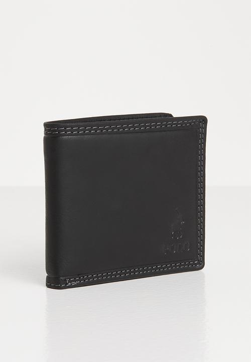 POLO - Tuscany leather credit card billfold - black