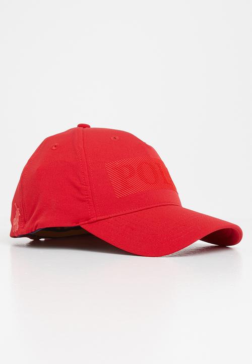 POLO - Mens andrew rubber branded tech cap - red