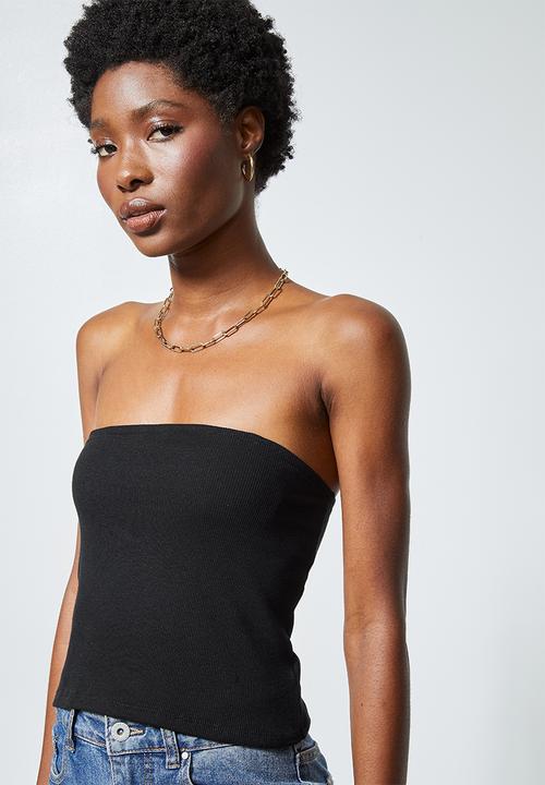Superbalist - 2Pack boobtube tops - rust & black