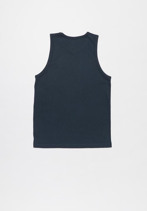 Quiksilver - Check yo self tank youth - navy