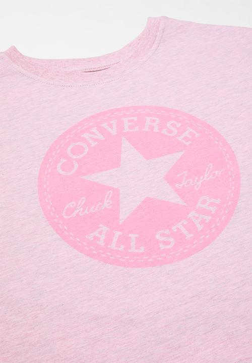 Converse - Cnvg ovrdye chck patch boxy tee - pink
