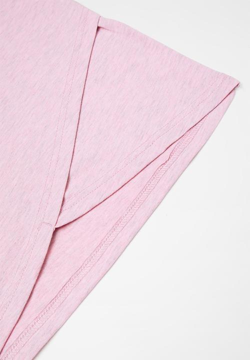 Converse - Cnvg ovrdye chck patch boxy tee - pink