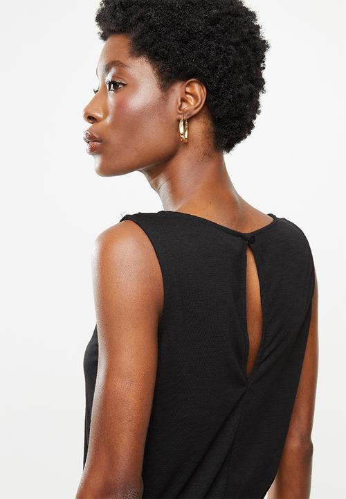 Jacqueline de Yong - Dodo sleeveless playsuit - black