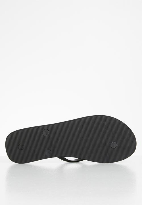 POLO - Olivia plain flip flop - black