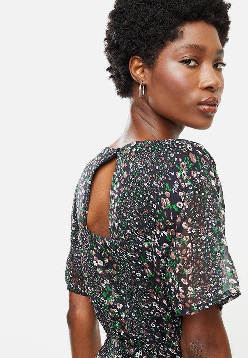 Jacqueline de Yong - Sibel 2/4 midi dress - black