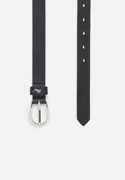 POLO - Zoe leather belt - navy