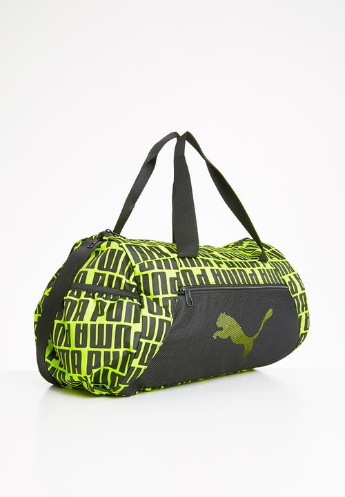 PUMA - At essential barrel bag - yellow & black 