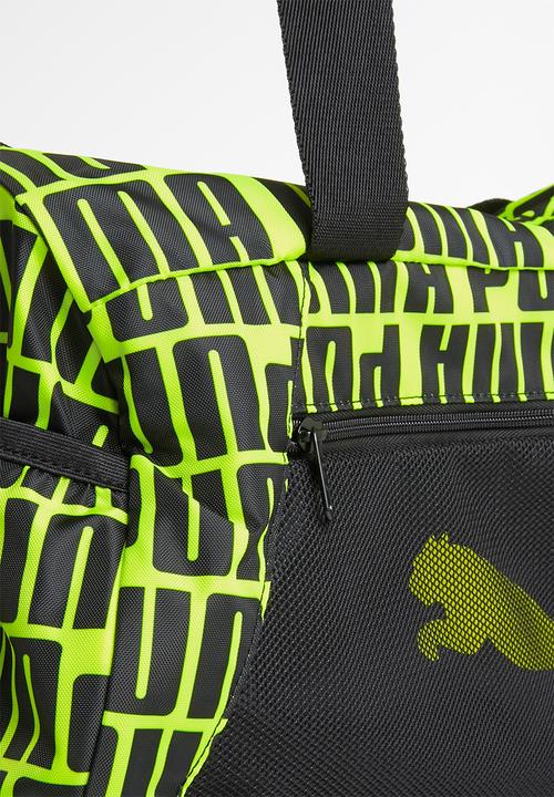 PUMA - At essential barrel bag - yellow & black 