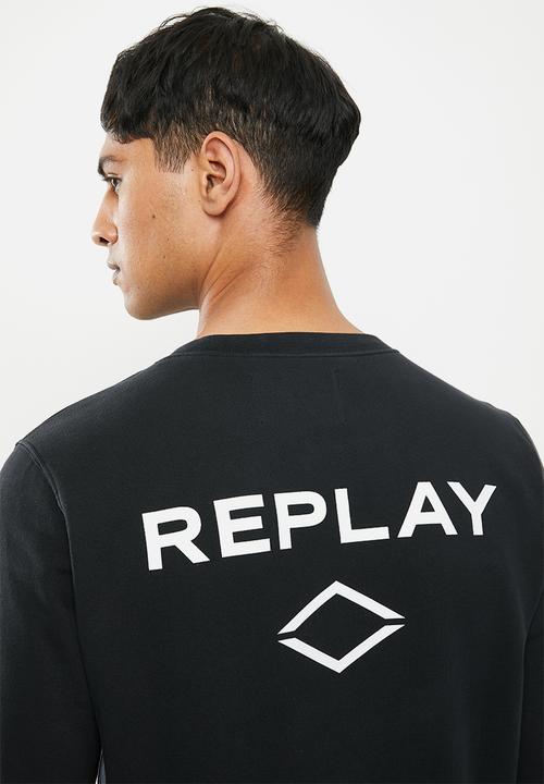 Replay - Replay crew sweat-black