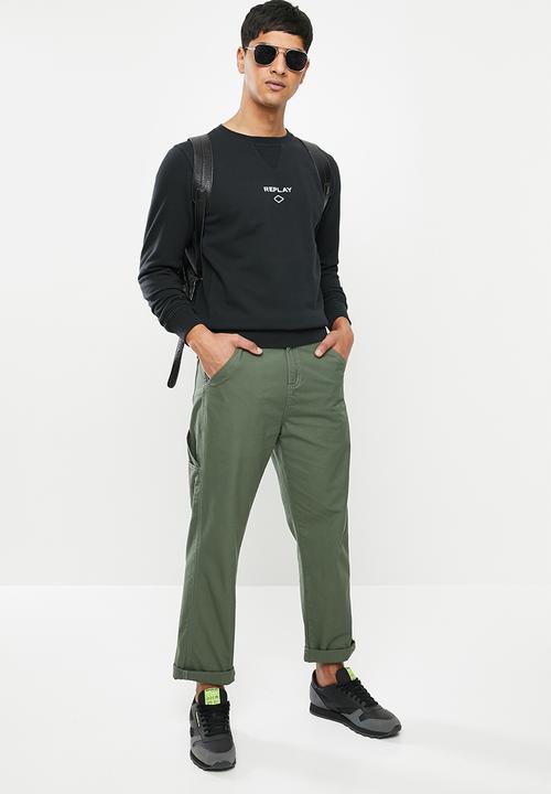 Replay - Replay crew sweat-black