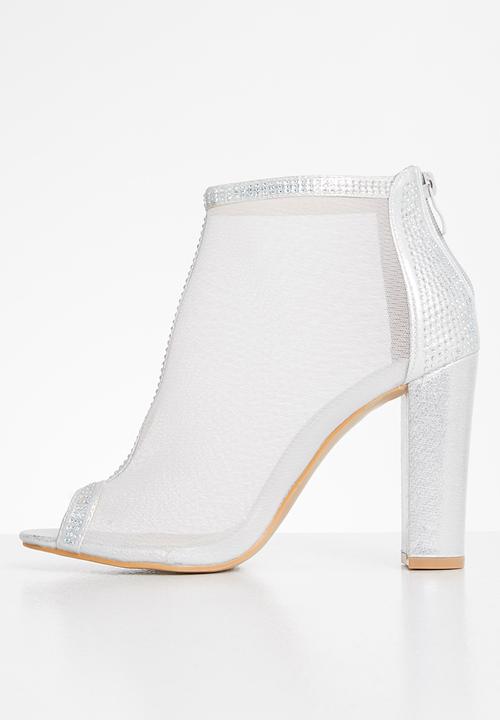 Miss Black - Fernanda heel - silver