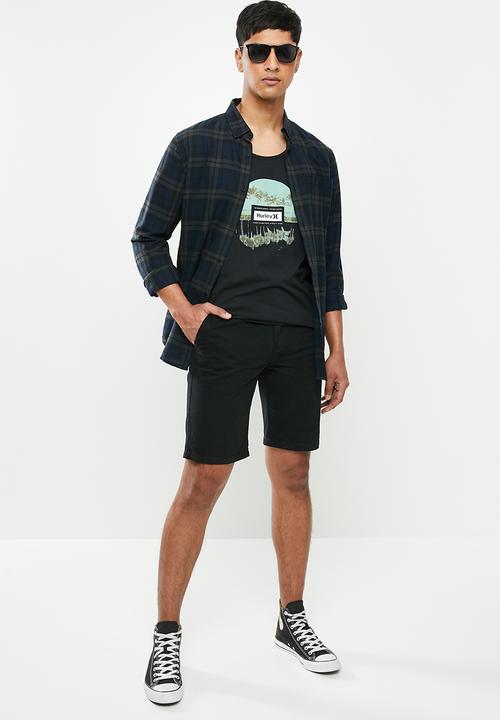 Hurley - M prm tropic reflection tank - black