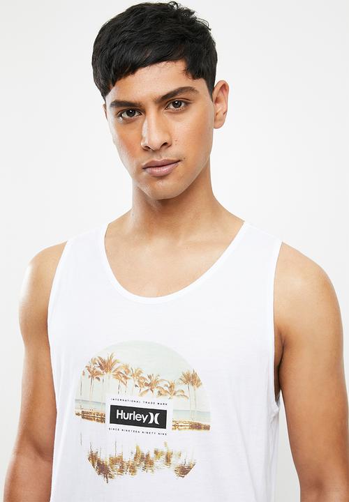 Hurley - M prm tropic reflection tank - white