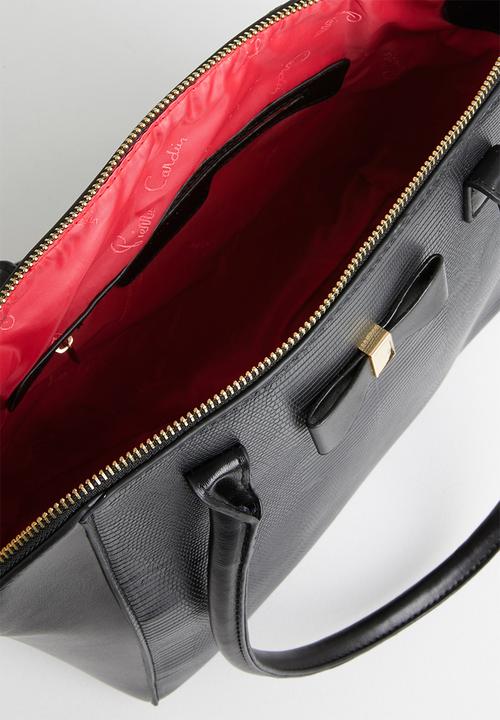 Pierre Cardin - Caila top handle satchel - black