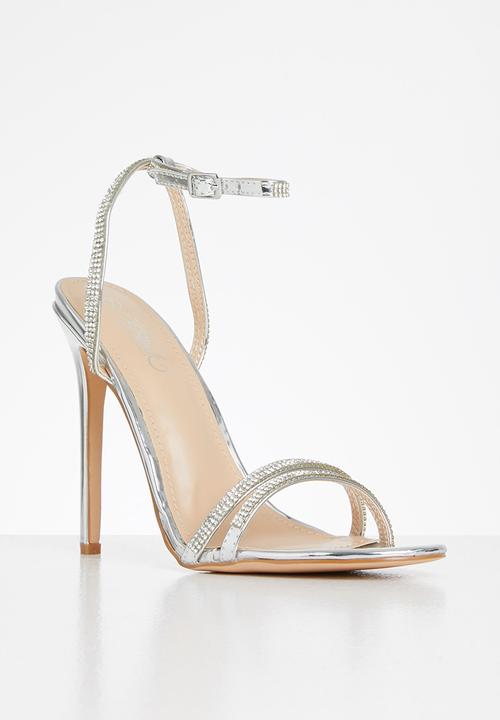 Miss Black - Chardonnay heel - silver