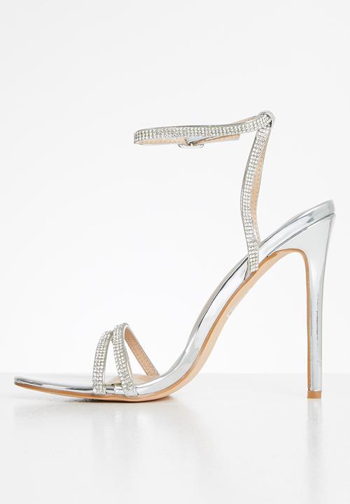 Miss Black - Chardonnay heel - silver