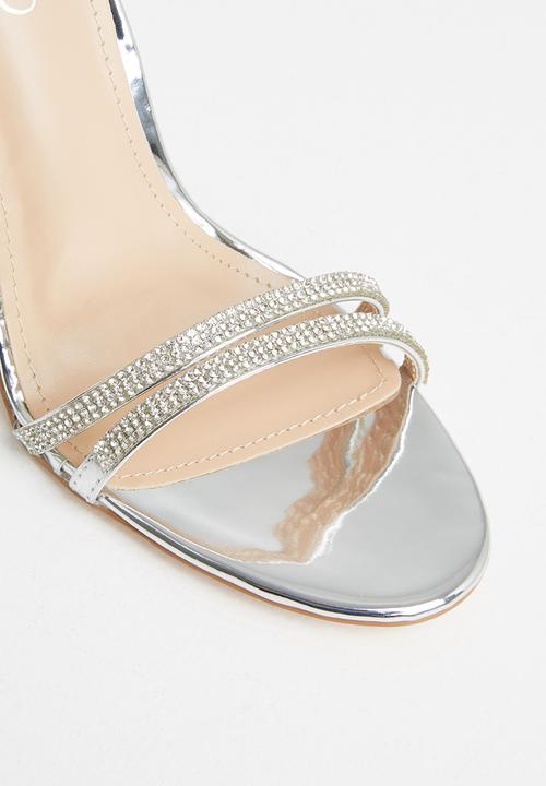 Miss Black - Chardonnay heel - silver