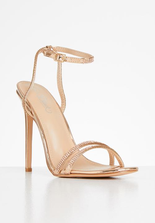 Miss Black - Chardonnay heel - rose gold