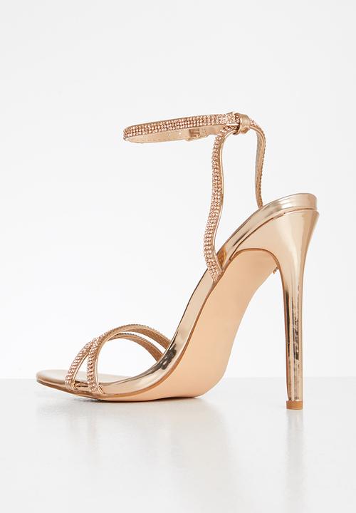 Miss Black - Chardonnay heel - rose gold