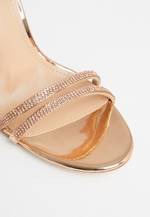 Miss Black - Chardonnay heel - rose gold