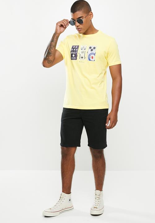 Ben Sherman - Music box tee - yellow
