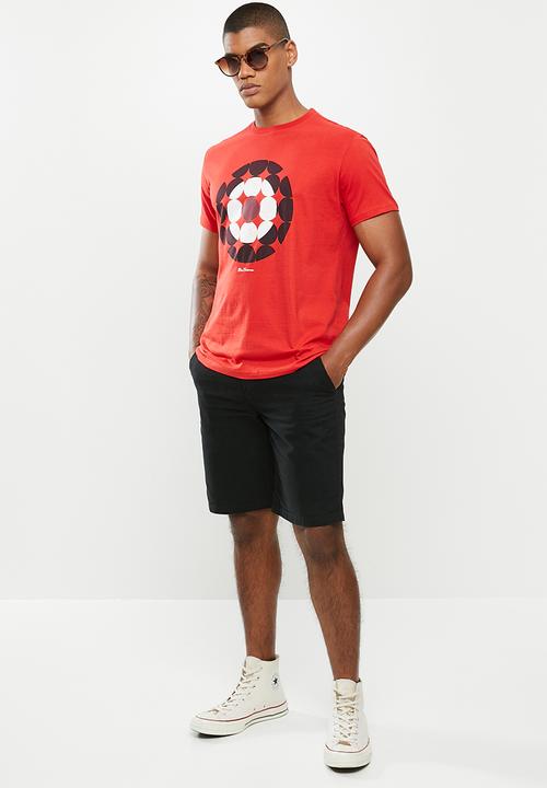 Ben Sherman - Broken target tee - red