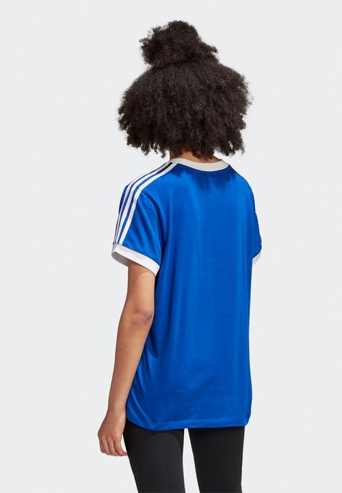adidas Originals - 3 stripe tee - royal blue