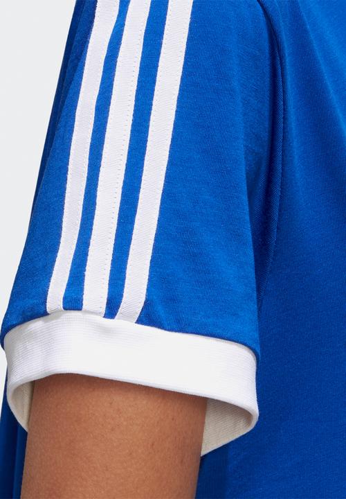 adidas Originals - 3 stripe tee - royal blue