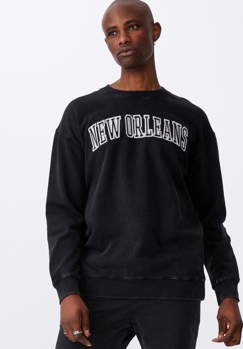 Factorie - Elite oversized crew - washed black