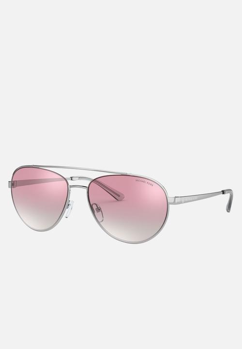Michael Kors Eyewear - Aventura pilot sunglasses - red & silver 