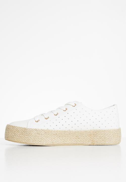 Plum - Zamia sneaker - white