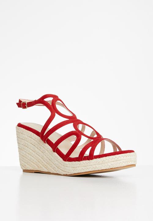 Plum - Janelle wedge - red