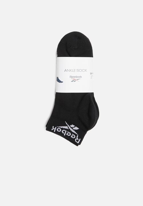 Reebok - 3 pack ankle socks - black