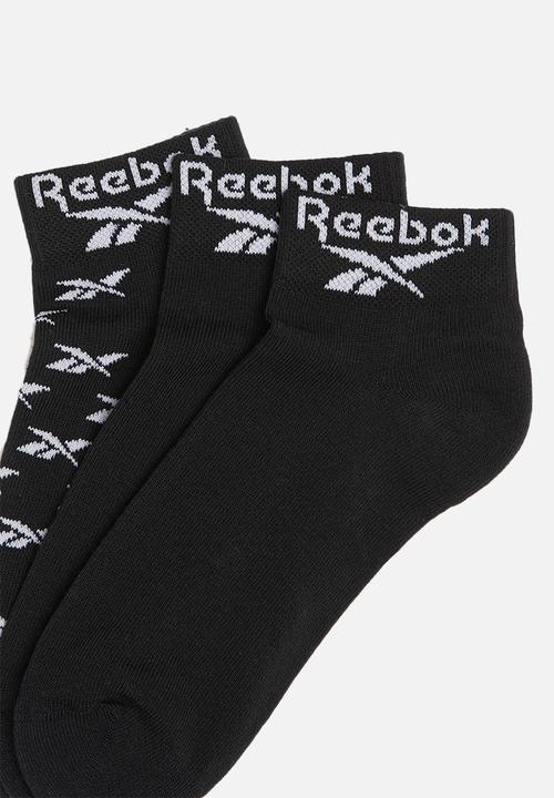 Reebok - 3 pack ankle socks - black