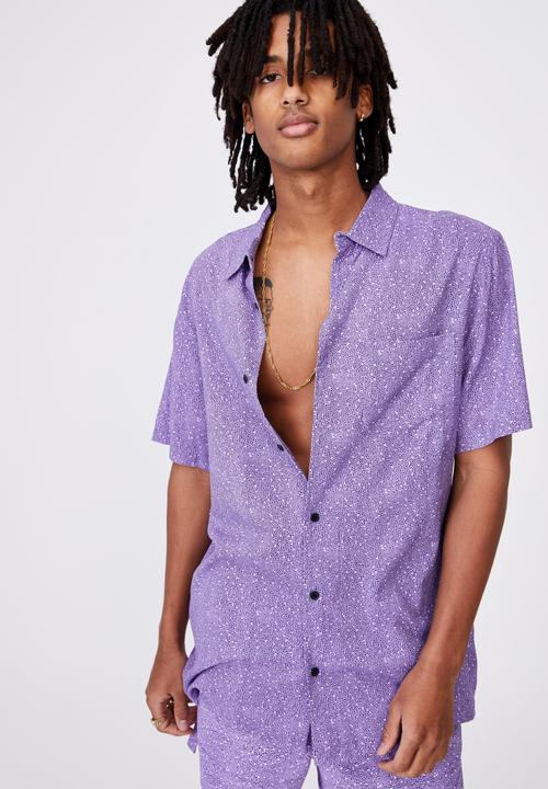 Factorie - Resort shirt - purple noise