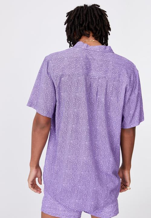Factorie - Resort shirt - purple noise